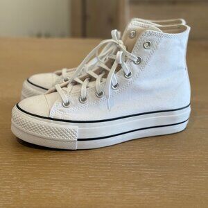 Converse White High-Top Sneakers